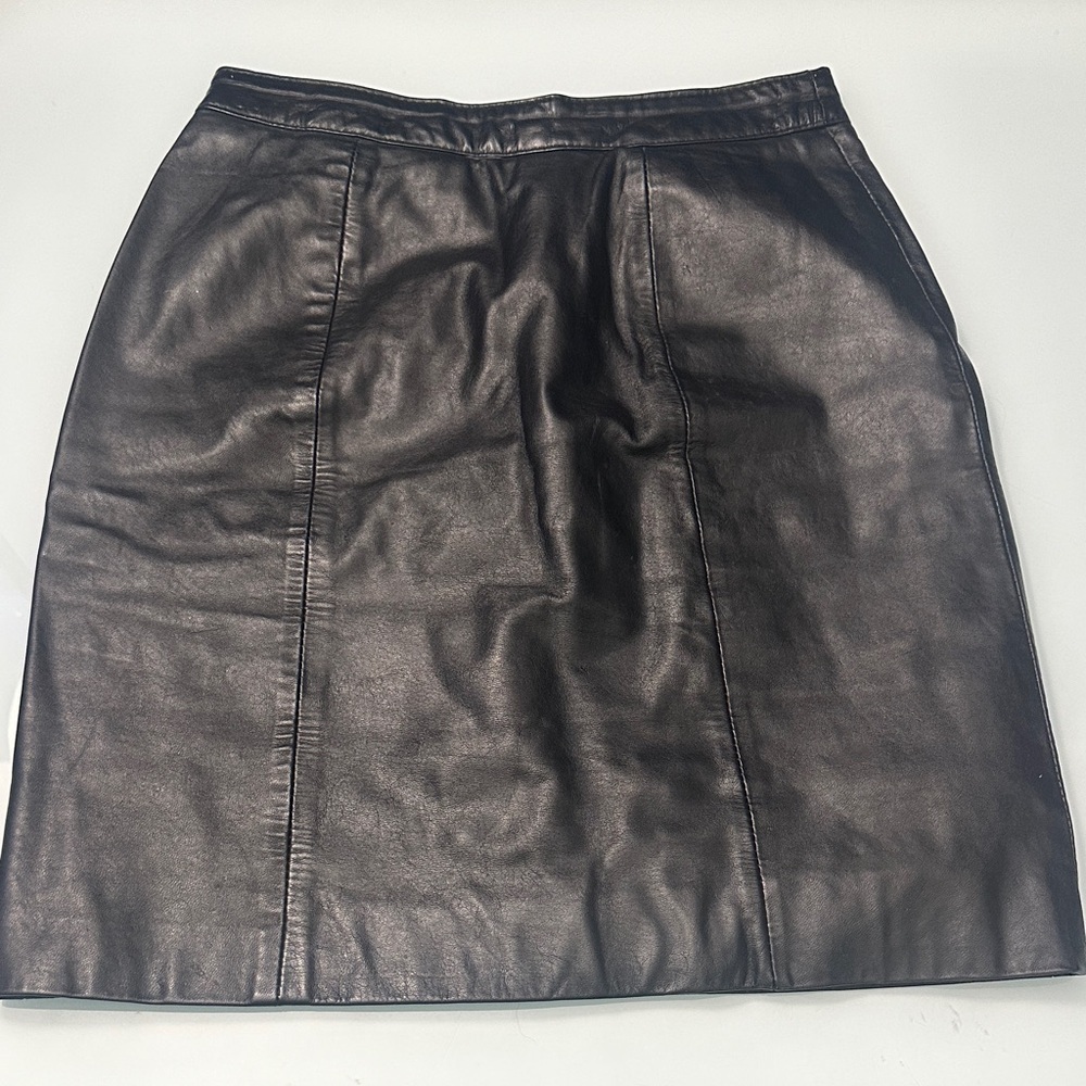 Byrnes & Baker Leather Skirt